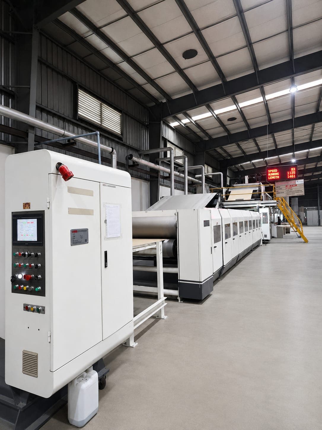 Fully automatic corrugation line and control panel — Bhaavya Ecopack Kosamba