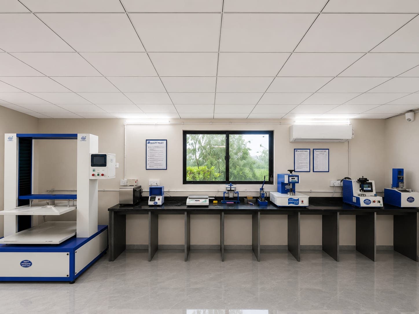 Bhaavya Ecopack's ISO-certified quality testing lab, Kosamba, Surat